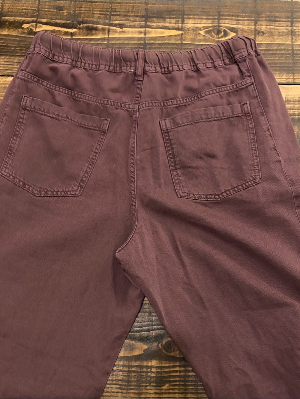 NWT Anthropologie Pilcro Tie Waist Wide Leg Pants L Tall Cocoa - Picture 7 of 11